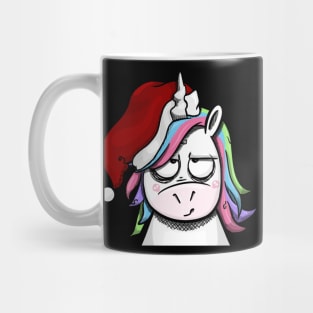 Christmas Unicorn in a Mood Mug